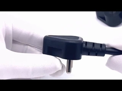 هند 3-پین پلگ 6A 250V سیم برق مجموعه