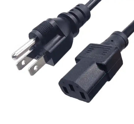 Japan Power Cables JET Type Approval 3Pin To IEC C13 کابل های برق لپ تاپ و کامپیوتر