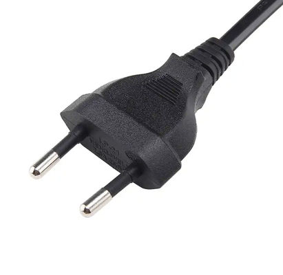 گواهینامه VDE کابل تمدید کابل برق اتحادیه اروپا 2.5A 250V 2 پین