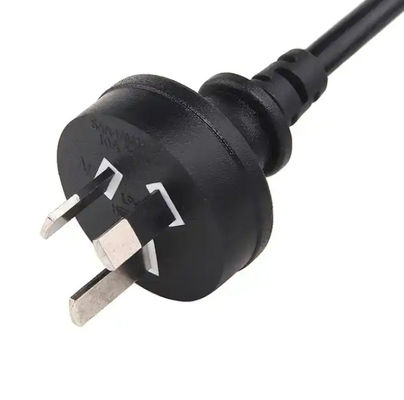 کابل 3 پین AU استاندارد برق SAA گواهینامه 250V 10A استرالیا