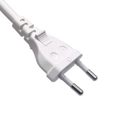 فولتاژ برق سفید اروپایی VDE 2 PIN 2.5A 250V 1.7m