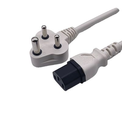 BIS1293 هند برق سیم 6A 250V 3 پین پلگ برای لپ تاپ کامپیوتر الکتریکی