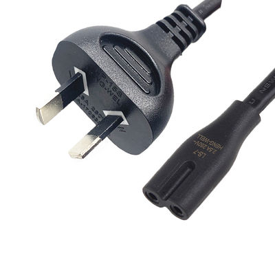 کابل برق 2 پین استرالیا 1.2m 1.5m AU Extension Cord IEC C7 Connector