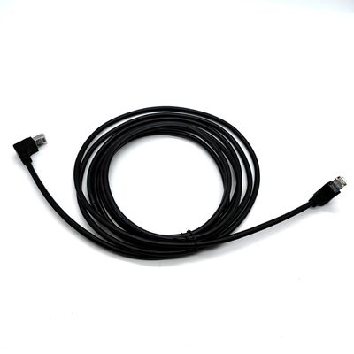 پرنده 90 درجه Cat5E FTP 28AWG 4PAIRS کابل اترنت RJ45 کابل پیچ برای سرویس LAN Network OEM
