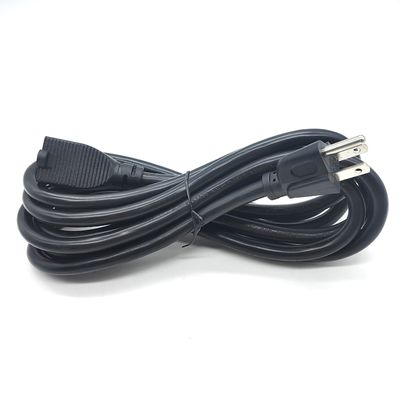رتبه فعلی 15A UL گواهینامه 5-15P 5-15R 3 پین سیم برق با ژاکت PVC و مس خالص